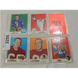 LOT 5 1969 FOOTBALL CARDS:WALDEN, WILLIAMS, HADL
