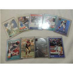 LOT 9 MISC FOOTBALL CARDS:SMITH, REED, KELLY, MONT