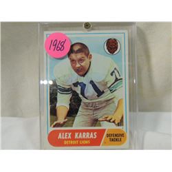 1968 TOPPS ALEX KARRAS #130 FOOTBALL CARD