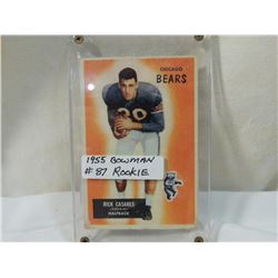 1955 BOWMAN RICK CASARES #87 ROOKIE CARD