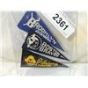 Image 2 : LOT 3 VINTAGE MINI PENNANTS DODGERS, BRAVES, PIRAT