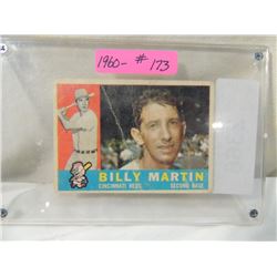 1960 TOPPS BILLY MARTIN #173 BASEBALL CARD