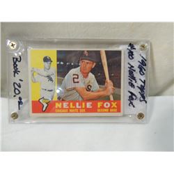 1960 TOPPS NELLIE FOX #100 BASEBALL CARD