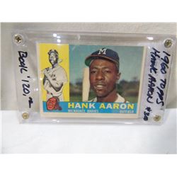 1960 TOPPS HANK AARON #300 BASEBALL CARD