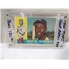 Image 1 : 1960 TOPPS HANK AARON #300 BASEBALL CARD