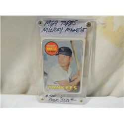 1969 TOPPS MICKEY MANTLE #500 BASEBALL CARD