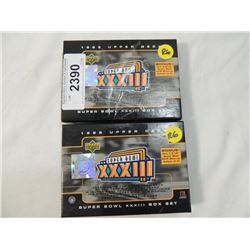 LOT 2 1999 UPPER DECK SUPER BOWL XXXIII BOX SET