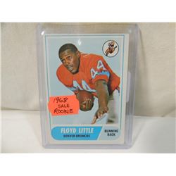 1968 TOPPS FLOYD LITTLE ROOKIE FOOTBALL CARD