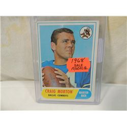 1968 CRAIG MORTON ROOKIE FOOTBALL CARD