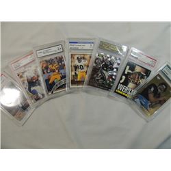 LOT 7 MISC GRADED FOOTBALL CARDS