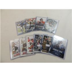 LOT 10 MISC FOOTBALL CARDS WILSON, BREES, ROMO