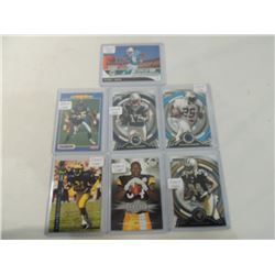 LOT 7 MISC FOOTBALL ROOKIE CARDS:SEAU, BARNER, MEN