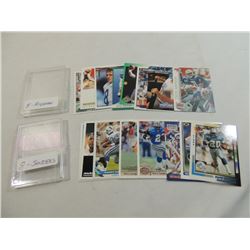 LOT 16 BARRY SANDERS & AIKMAN FOOTBALL CARDS