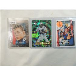 LOT 3 MISC FOOTBALL CARDS AIKMAN, MARINO, TEBOW