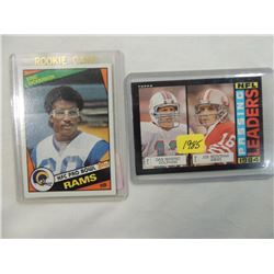 LOT 2 1984 ERIC DICKERSON & 1985 PASSING LEADER