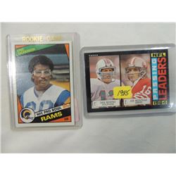 LOT 2 1984 ERIC DICKERSON & 1985 PASSING LEADER