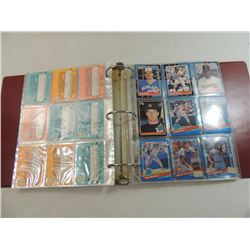 1990 & 1991 BASEBALL PLAYER CARDS ASSORTED BINDER