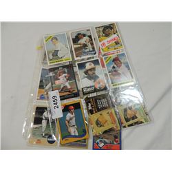 LOT 18 MISC BASEBALL STAR CARDS