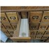 Image 4 : GLOBE OAK VINTAGE CARD CATALOG CABINET