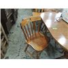 Image 3 : VINTAGE WOODEN DINING TABLE & 4 CHAIRS