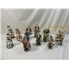 Image 1 : LOT 10 ASSORTED VINTAGE PORCELAIN CERAMIC FIGURINE