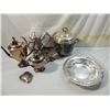 Image 1 : LOT 6 SILVER PLATED TEA POTS, ICE BUCKET, CREAMER