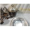 Image 3 : LOT 6 SILVER PLATED TEA POTS, ICE BUCKET, CREAMER