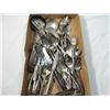 Image 2 : BOX LOT MISC SILVER PLATED FLATWARE