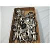 Image 1 : BOX LOT MISC SILVER PLATED FLATWARE