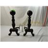 Image 1 : VINTAGE WROUGHT IRON ANDIRONS