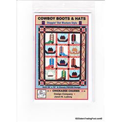 Cowboy Boots & Hats' Quilt Pattern 56" x 70"