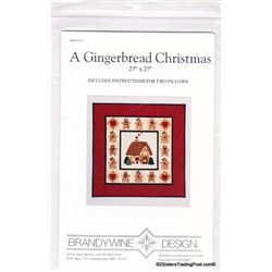 A Gingerbread Christmas' Pillow Pattern 27  x 27 