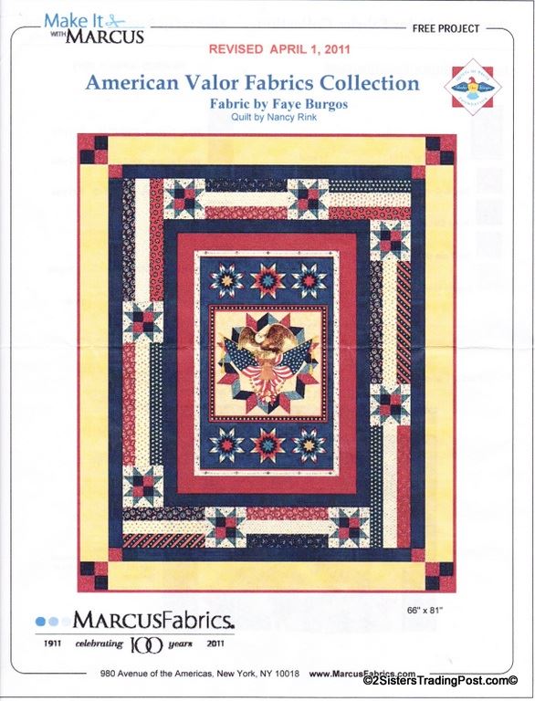 American Valor Quilt Kit 66" x 81"
