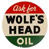 Image 1 : Wolf's Head Oil Tin Sign