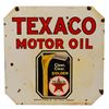 Image 1 : Texaco Porcelain Double Sided Pour Sign