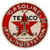 Image 1 : Texaco Gasoline Neon Over Porcelain Sign
