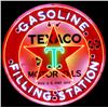 Image 2 : Texaco Gasoline Neon Over Porcelain Sign