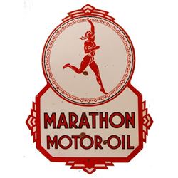 Marathon Motor Oil Porcelain Sign