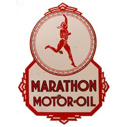 Marathon Motor Oil Porcelain Sign