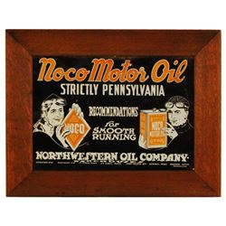 Noco Motor Oil Tin Sign Northwestern Oil Co.