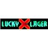 Image 1 : Lucky Lager Beer Neon Over Porcelain Sign