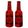 Image 1 : Pair of Large Die Cut Lone Star Beer Bottle Signs