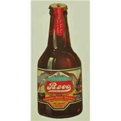 Anheuser Busch "Bevo" Beer Small Metal Sign