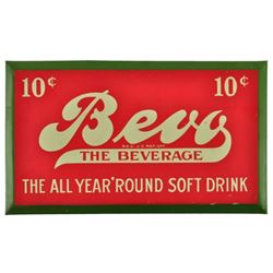Anheuser-Busch Bevo Beer Sign Pre-prohibition