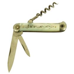 Anheuser Busch Mother of Pearl Advertising Knife