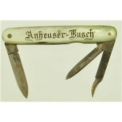 Anheuser Busch Mother of Pearl Pocket Knife