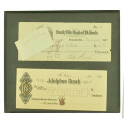 Adolphus Busch Checks