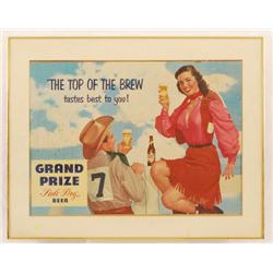 Grand Prize Beer Framed Ad