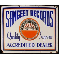 Sangeet Records Porcelain Sign