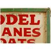 Image 3 : Model Planes, Boats, & Trains Painted Tin Sign
